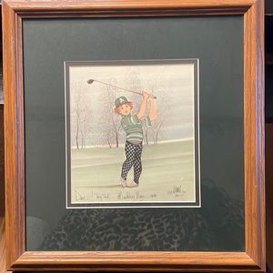 Framed and Signed P Buckley Moss Print